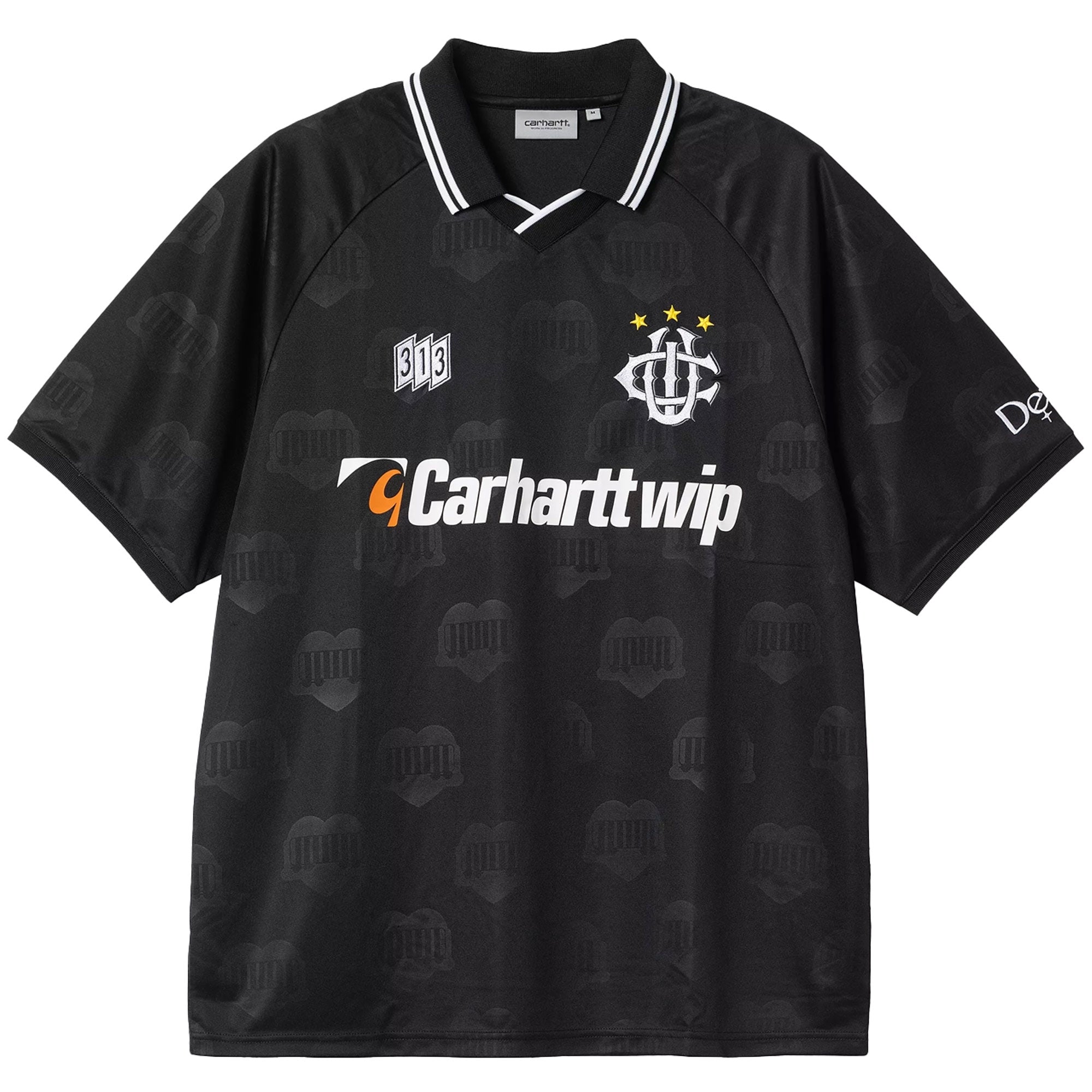 Carhartt WIP Short Sleeve Hartt's Football T-Shirt - Jacquard/Black
