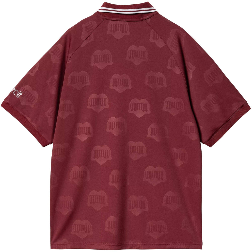 Carhartt WIP Short Sleeve Hartt's Football T-Shirt - Jacquard/Mulberry