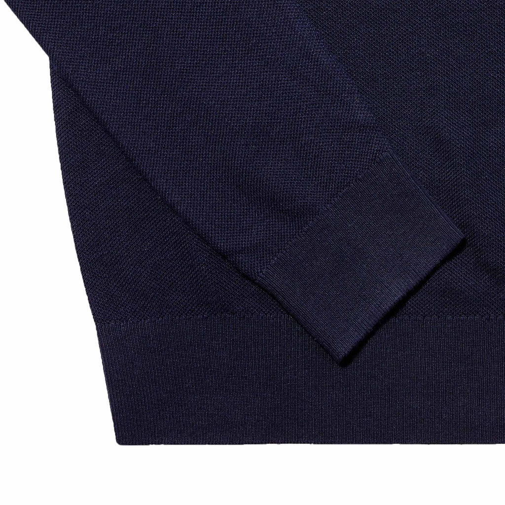 Belstaff Drift Knitted Polo Shirt - Dark Ink