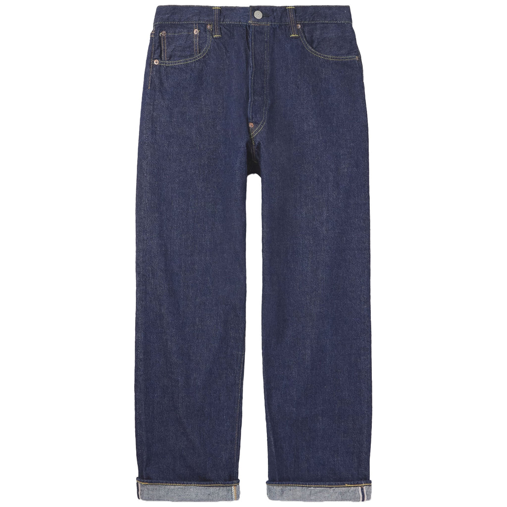 OrSlow Grand Dad's Straight-Leg Selvedge Jeans - One Wash