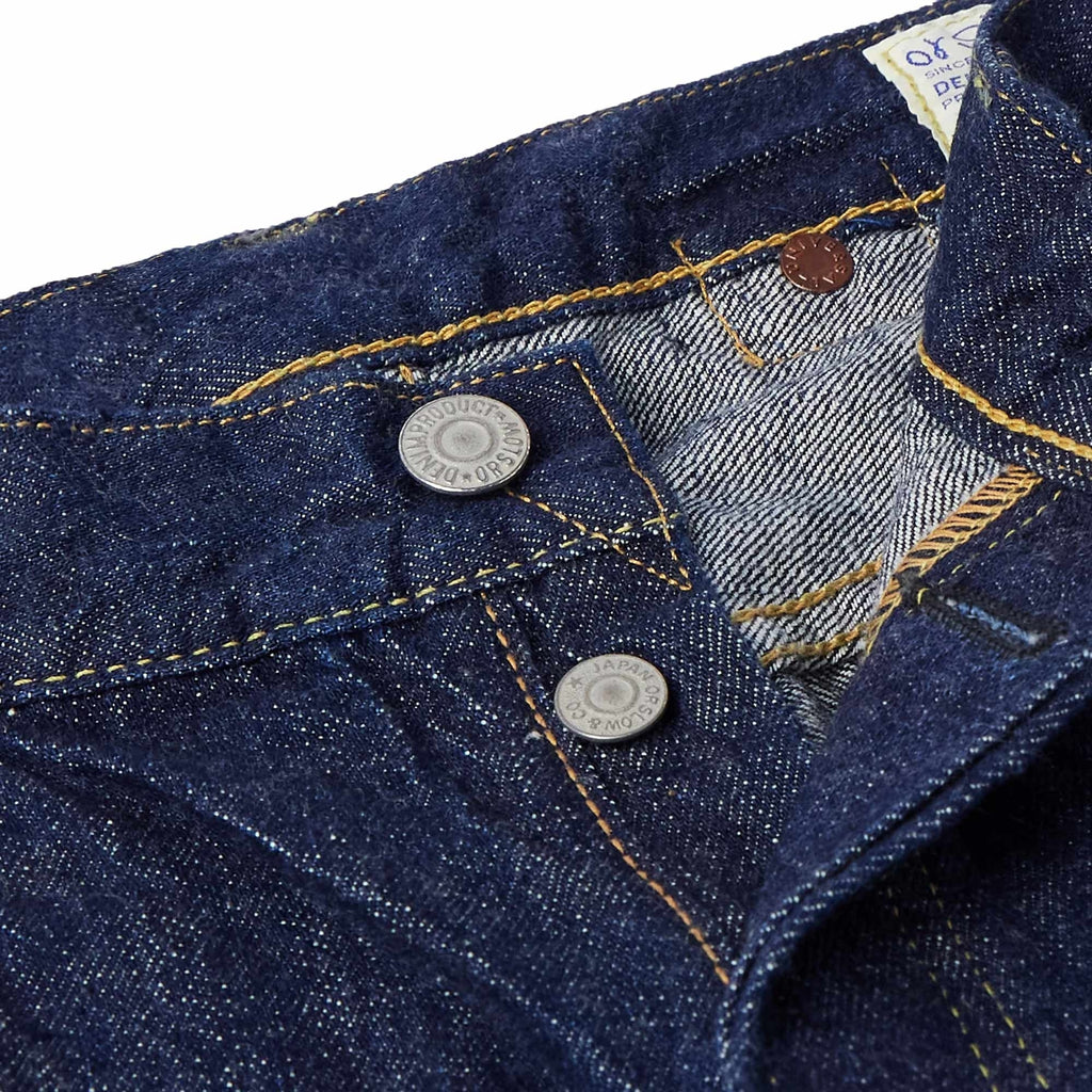 OrSlow Grand Dad's Straight-Leg Selvedge Jeans - One Wash
