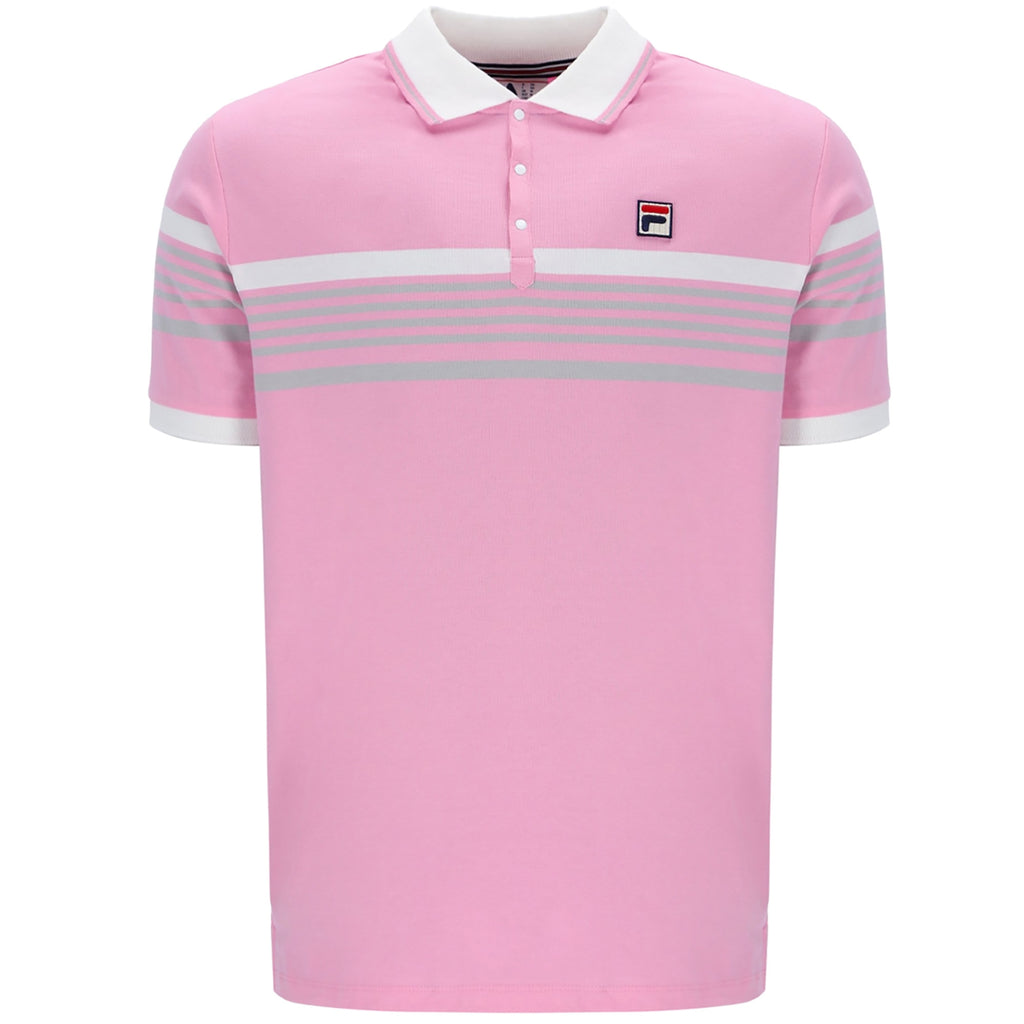 Fila Vintage Francis Polo Shirt - Prism Pink