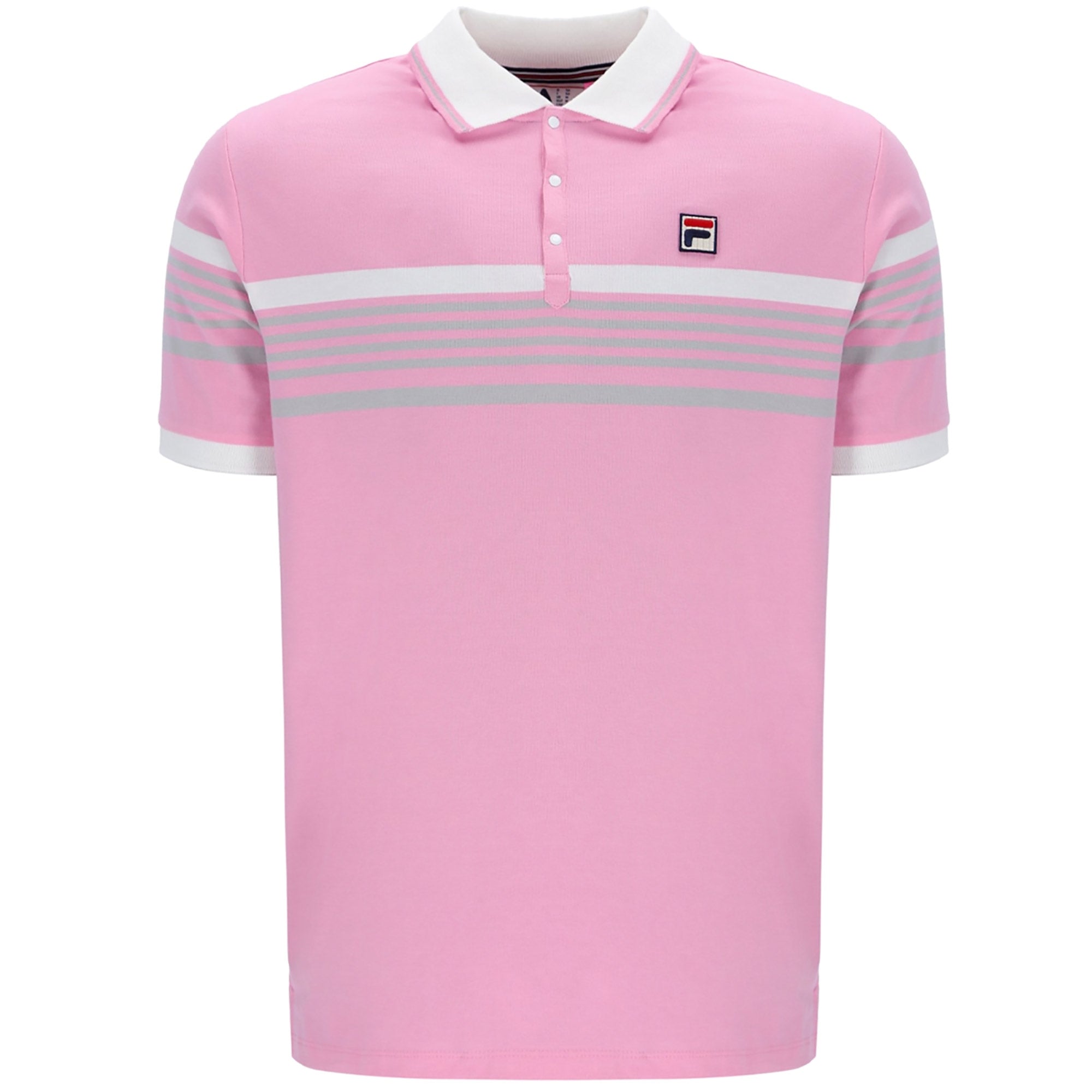 Fila Vintage Francis Polo Shirt - Prism Pink