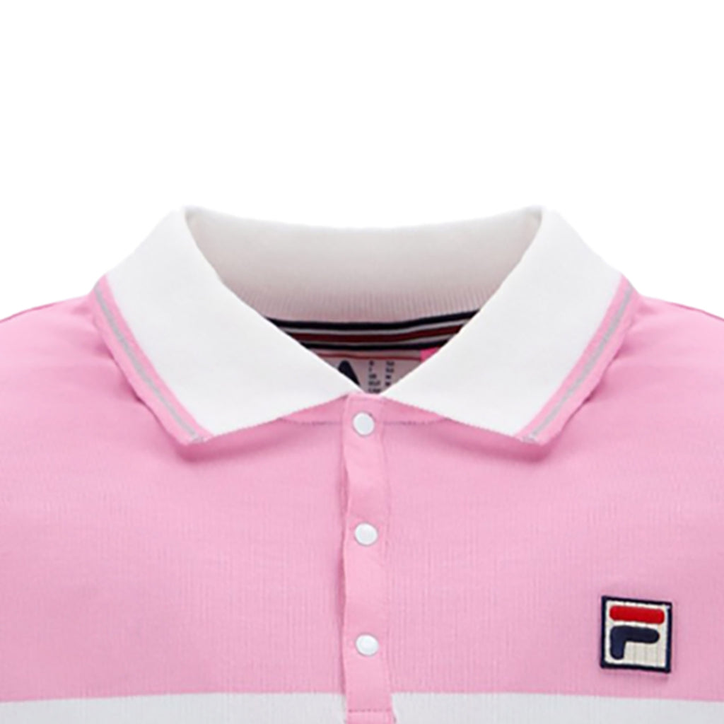 Fila Vintage Francis Polo Shirt - Prism Pink