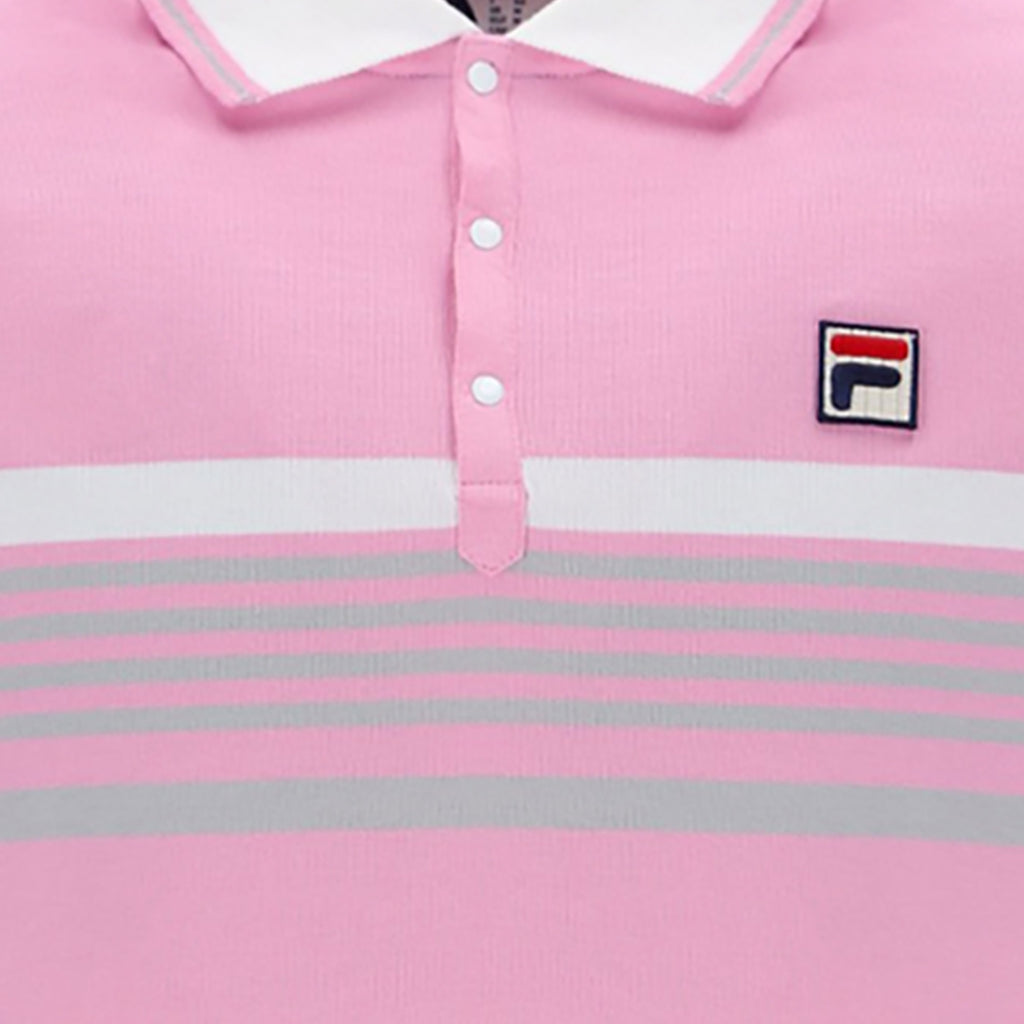 Fila Vintage Francis Polo Shirt - Prism Pink