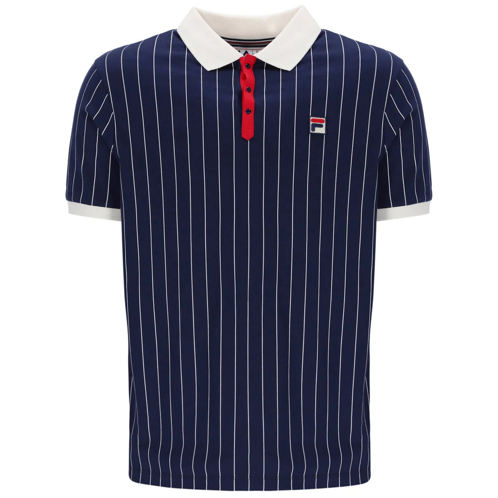 Fila Vintage BB1 Polo Shirt - Fila Navy