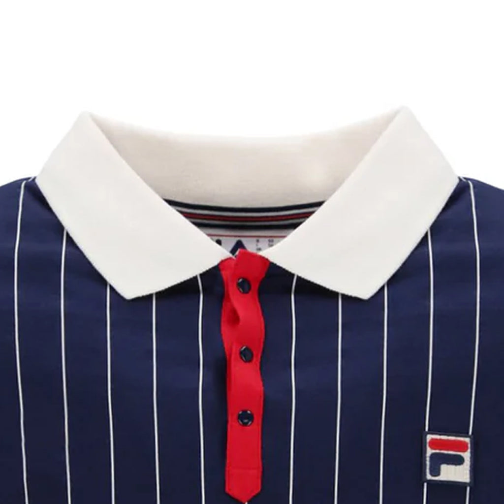 Fila Vintage BB1 Polo Shirt - Fila Navy