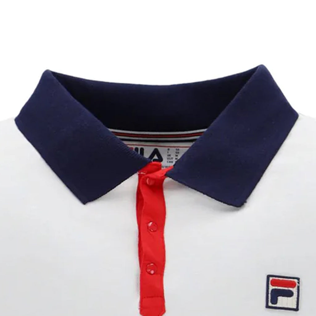 Fila Vintage Panatta 2 Short Sleeve Polo Shirt - Gardenia