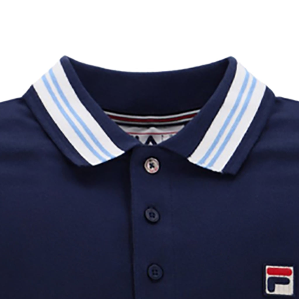 Fila Vintage Faraz Polo Shirt - Fila Navy