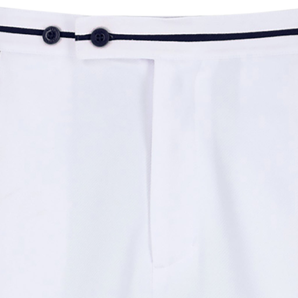 Sergio Tacchini Super MK2 Tennis Shorts - White/Maritime Blue