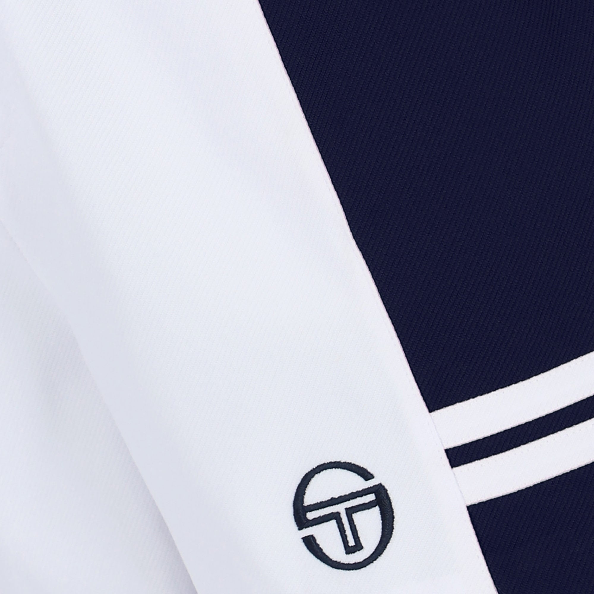 Sergio Tacchini Super MK2 Tennis Shorts - White/Maritime Blue