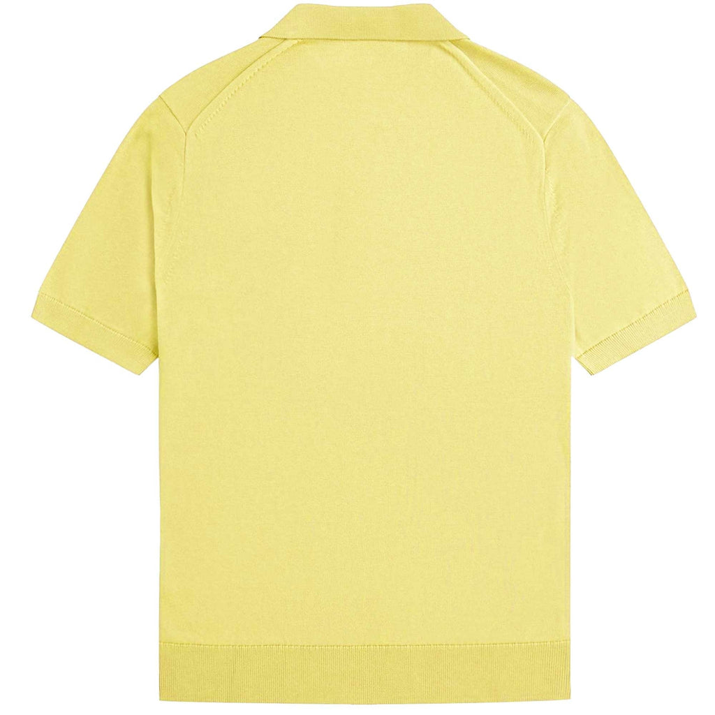 Fred Perry Cotton Knitted Shirt - Champs Gold