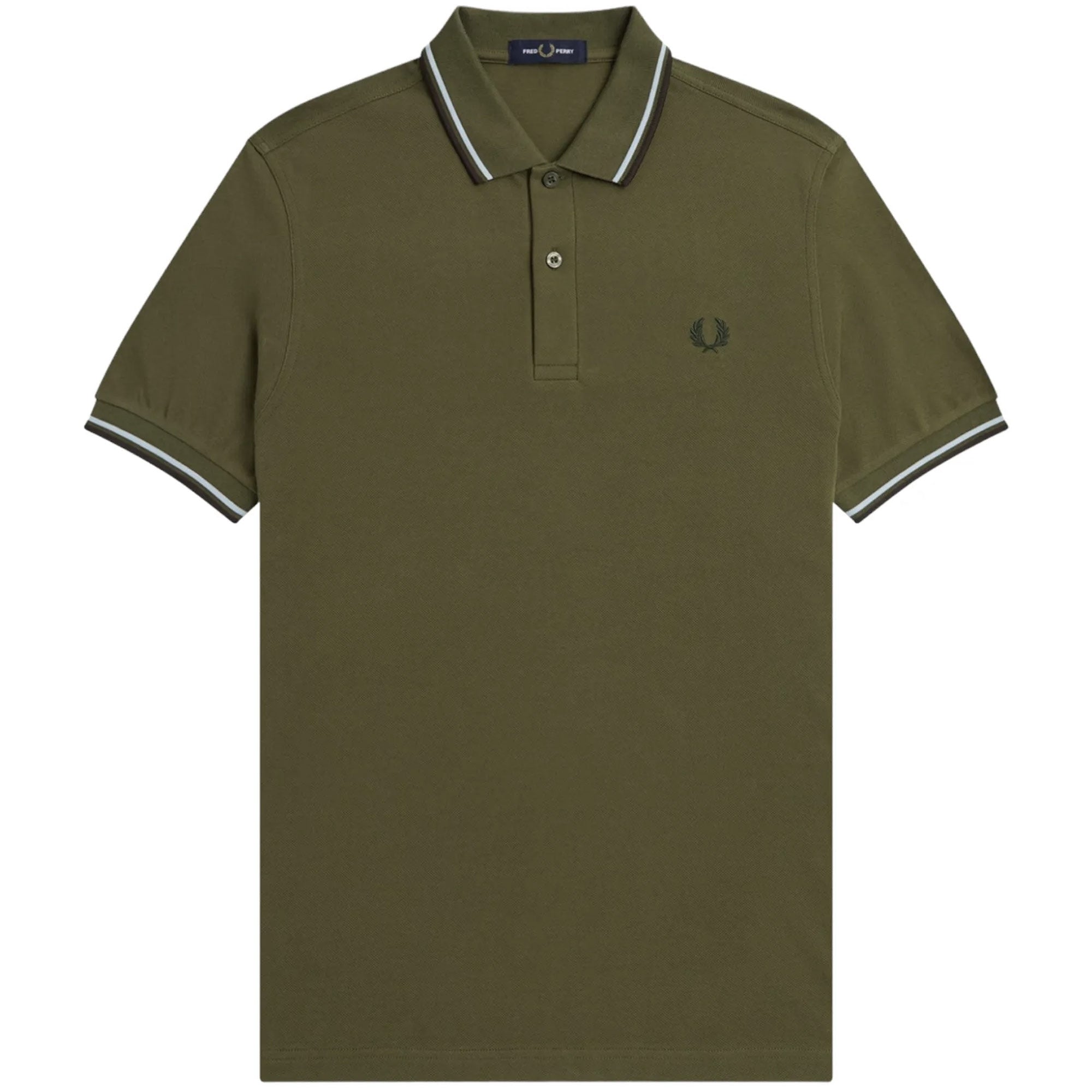 Fred Perry M3600 Twin Tipped Polo Shirt - Green