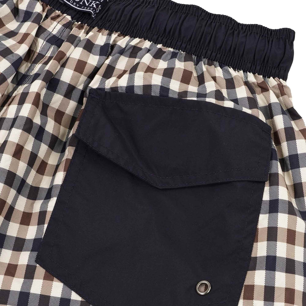 Aquascutum Beach Iconic Volley Shorts - Club Check