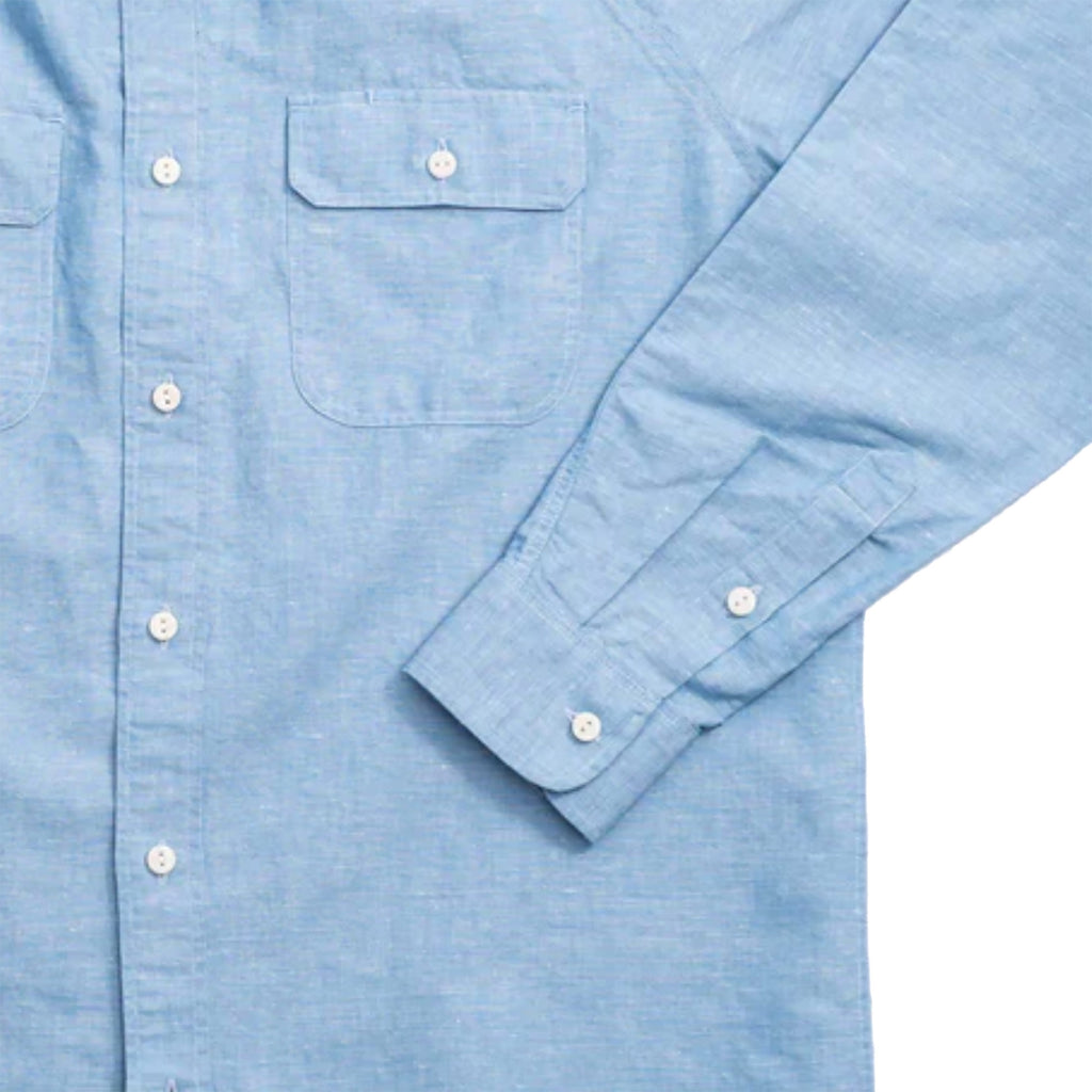 Heimat Cotton Hemp Chambray Shirt - Trail Blue