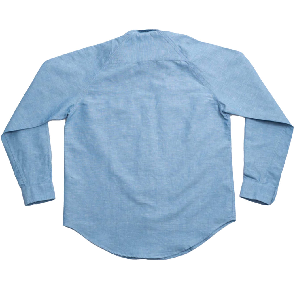 Heimat Cotton Hemp Chambray Shirt - Trail Blue