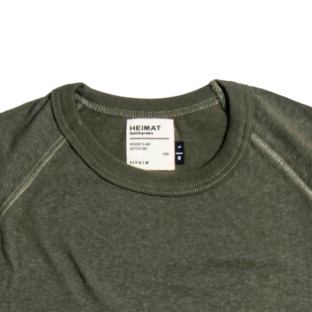 Heimat Cotton Hemp Short Sleeve T-Shirt - Military Green