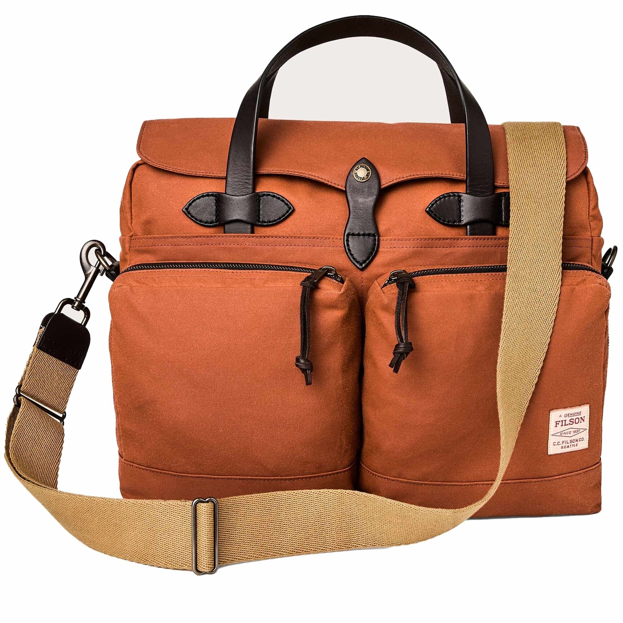 24 Hr Tin Cloth Briefcase - Rust