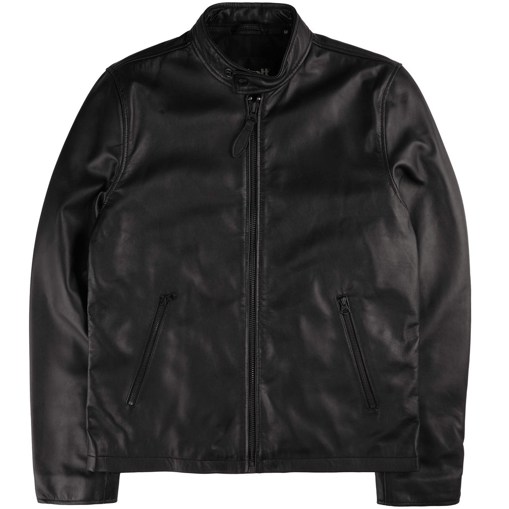 Schott NYC Leather Biker Jacket - Black