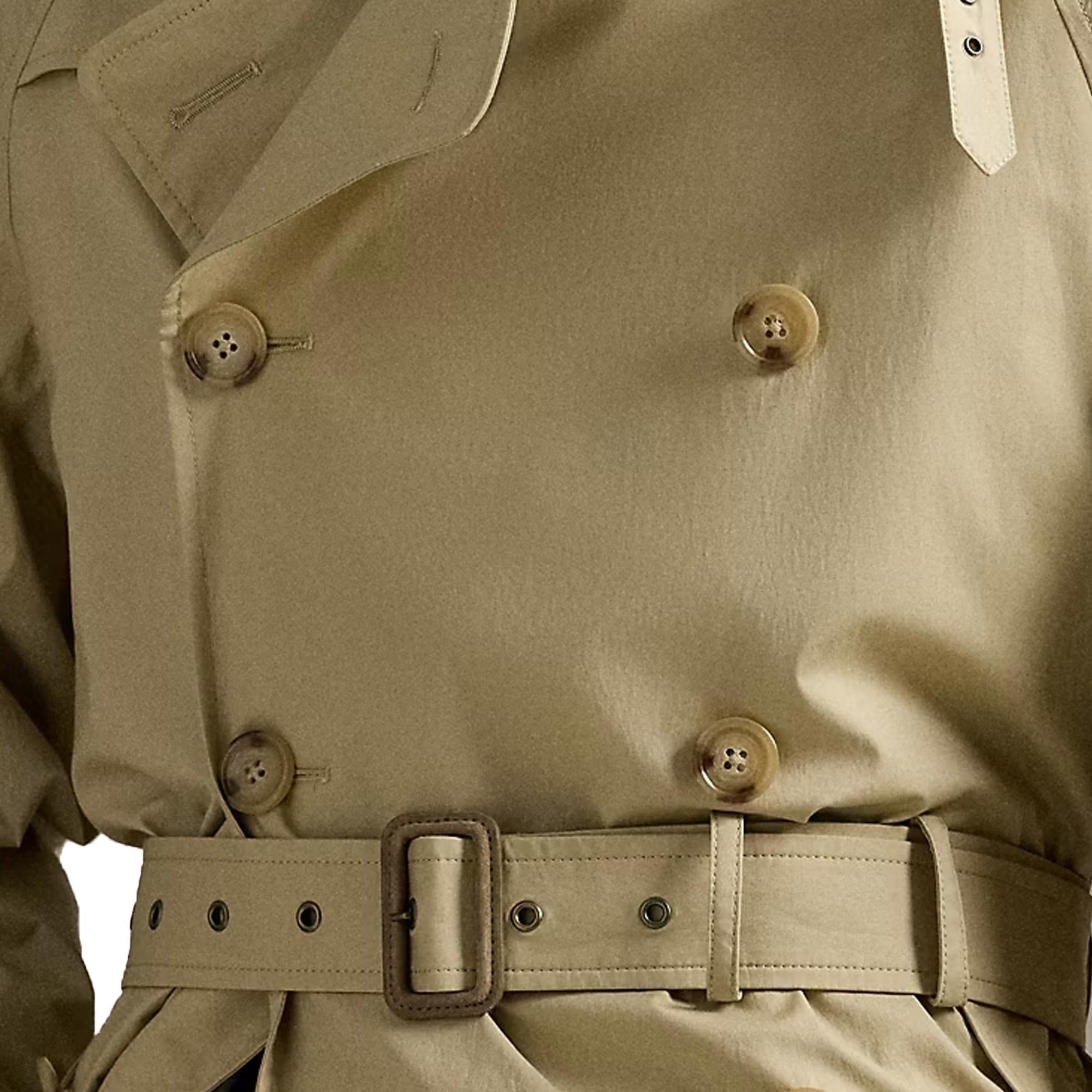 Polo Ralph Lauren Stretch Poplin Trench Coat - Beige