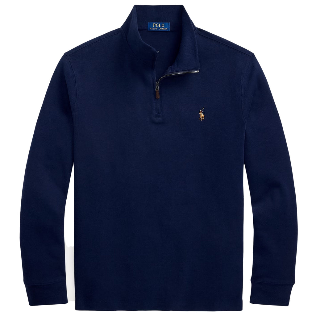 Polo Ralph Lauren Estate-Rib Quarter-Zip Pullover - Cruise Navy