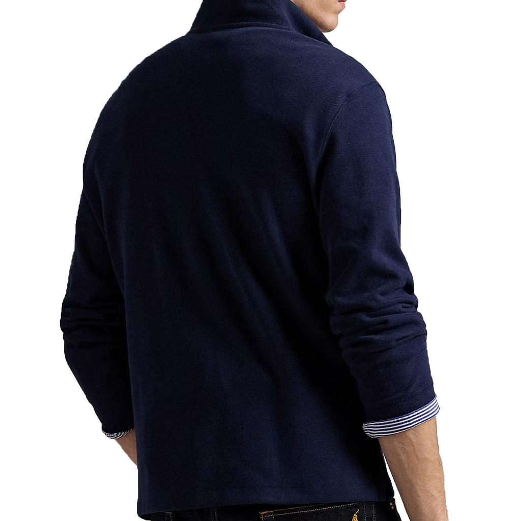 Polo Ralph Lauren Estate-Rib Quarter-Zip Pullover - Cruise Navy