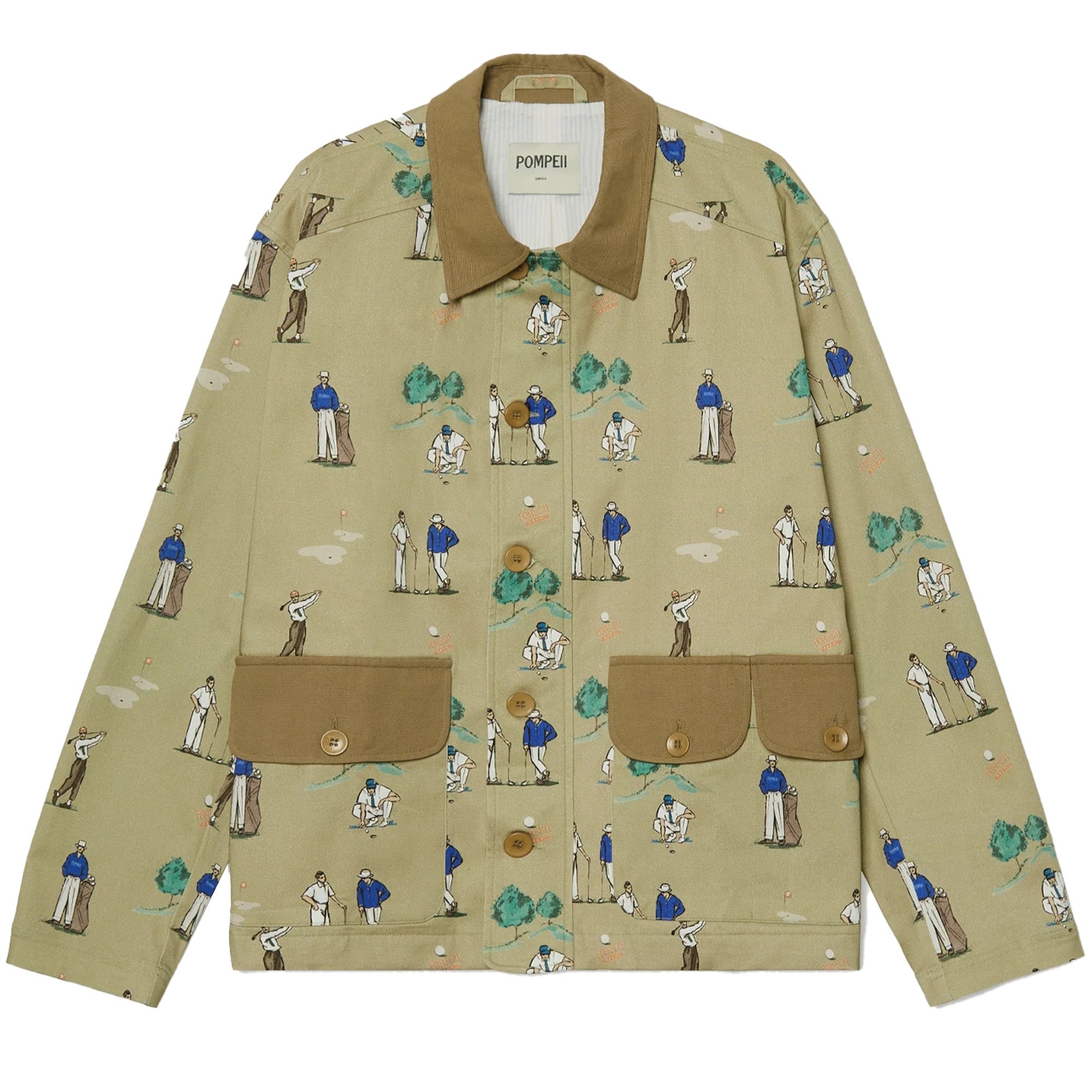 Pompeii Golf Short Field Jacket - Green