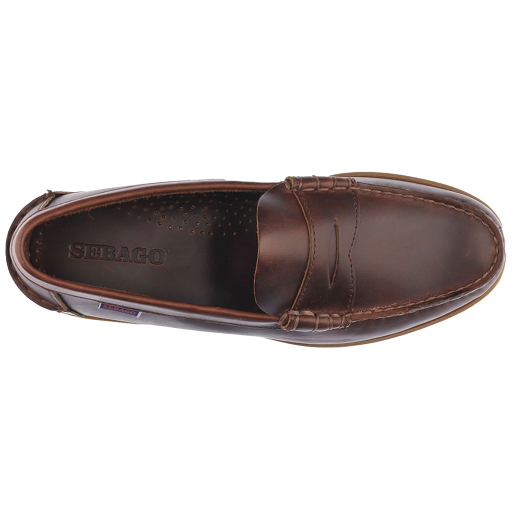 Dolphin Waxed Leather Loafer - Brown Gum