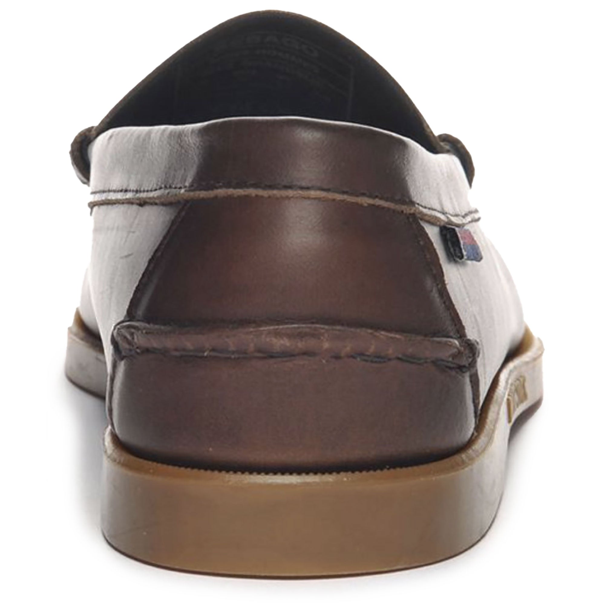 Dolphin Waxed Leather Loafer - Dark Brown