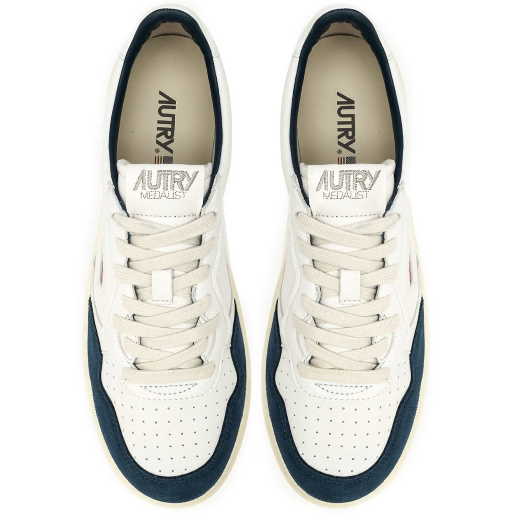 Autry Medalist Low - White Capri