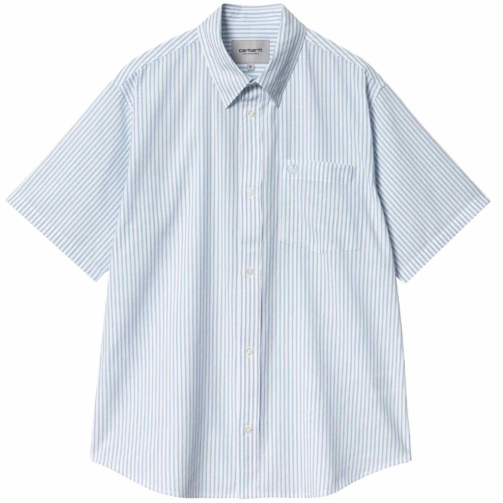 Carhartt WIP Short Sleeve Phelps Shirt - Bluebird