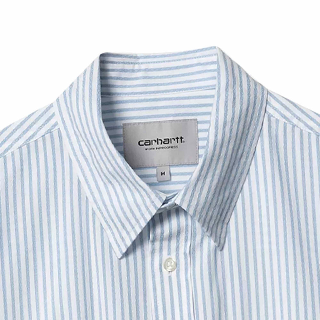 Carhartt WIP Short Sleeve Phelps Shirt - Bluebird