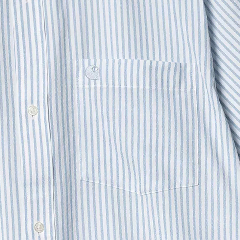 Carhartt WIP Short Sleeve Phelps Shirt - Bluebird