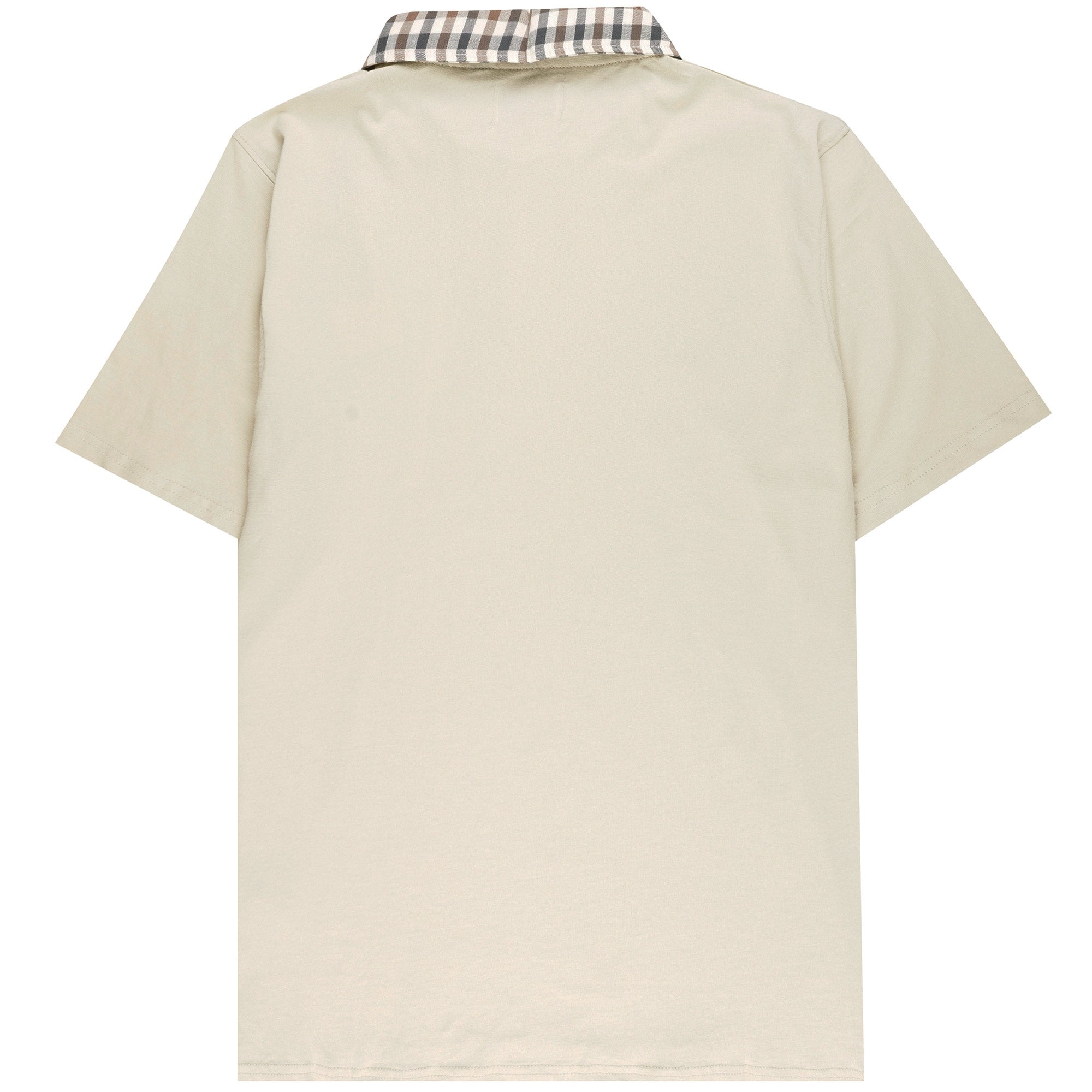 Aquascutum Supima Club Check Polo Shirt - Beige