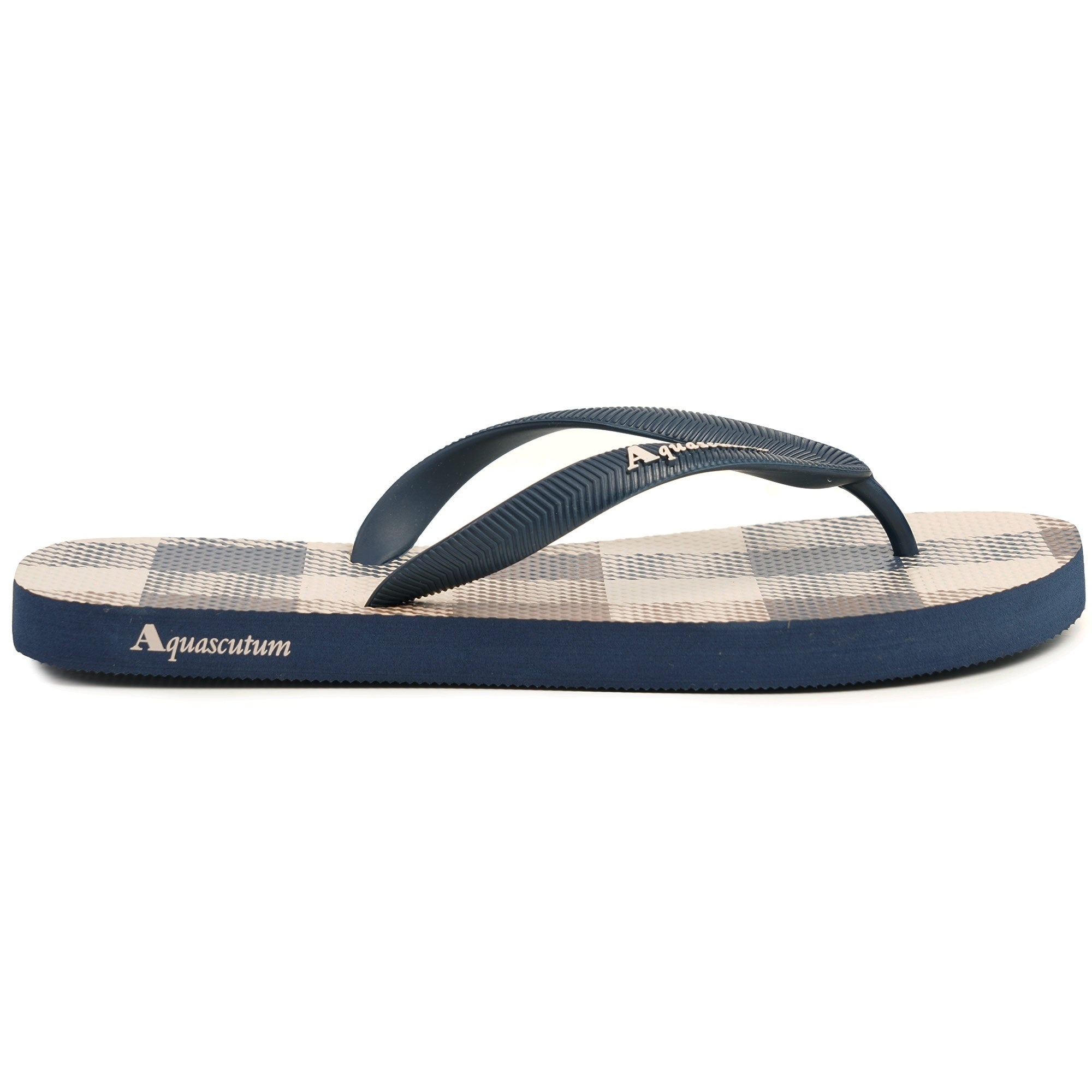 Aquascutum Macro Iconic Flip Flops - Navy