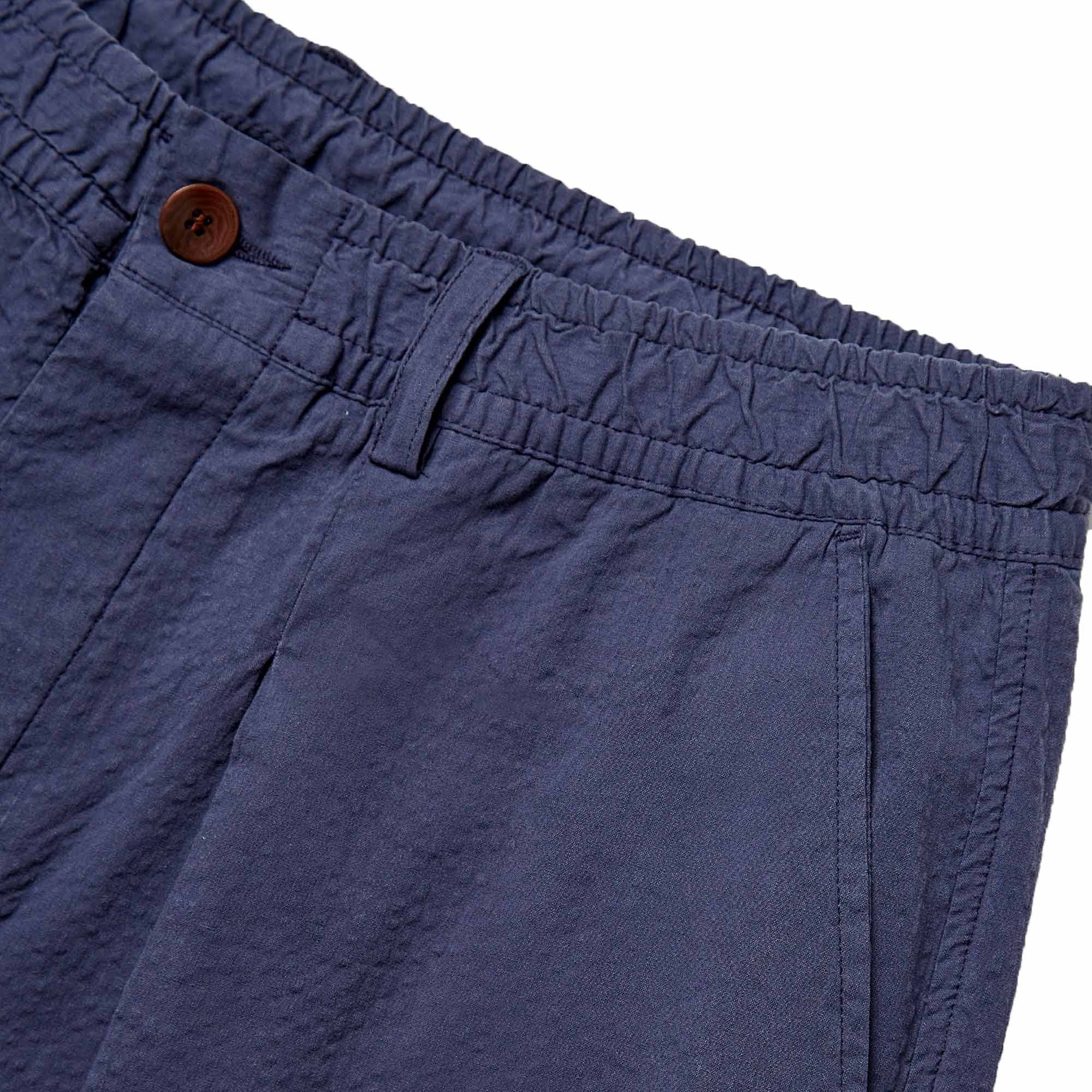 Pompeii Seersucker Trousers - Navy