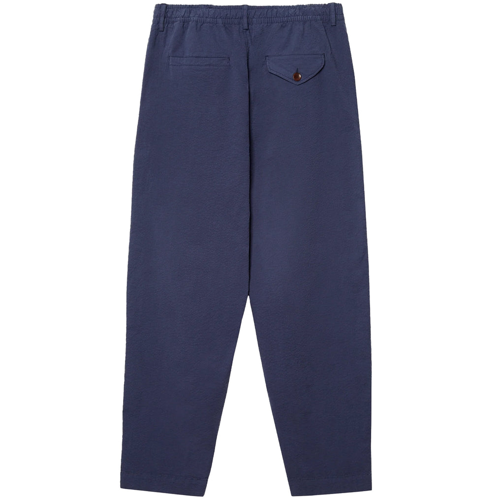 Pompeii Seersucker Trousers - Navy