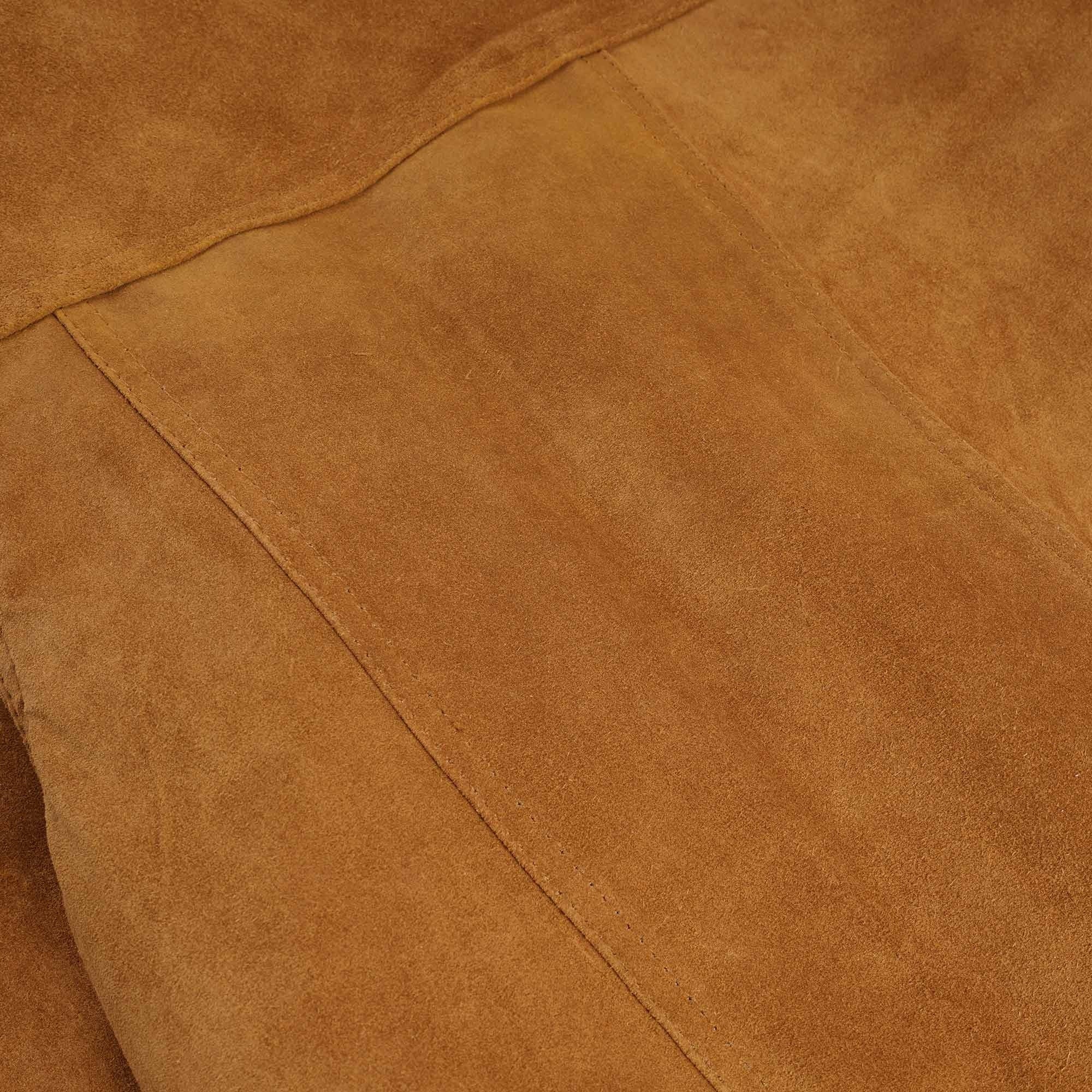 Suede Bomber Jacket - Tan