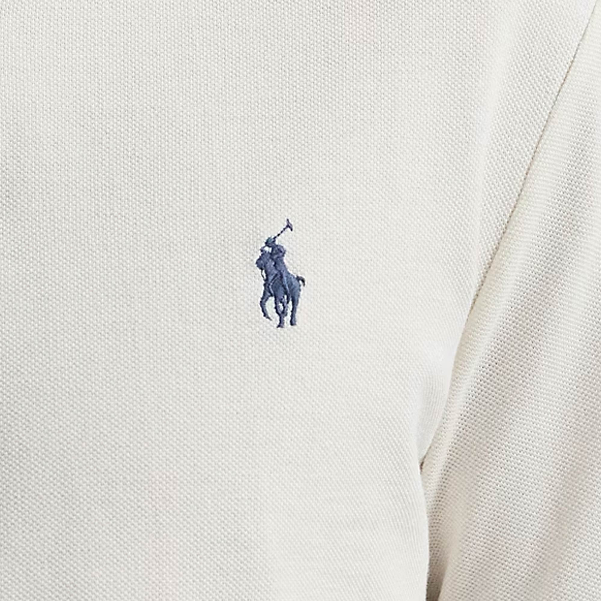 Polo Ralph Lauren The Iconic Mesh Polo Shirt - Pale Cream