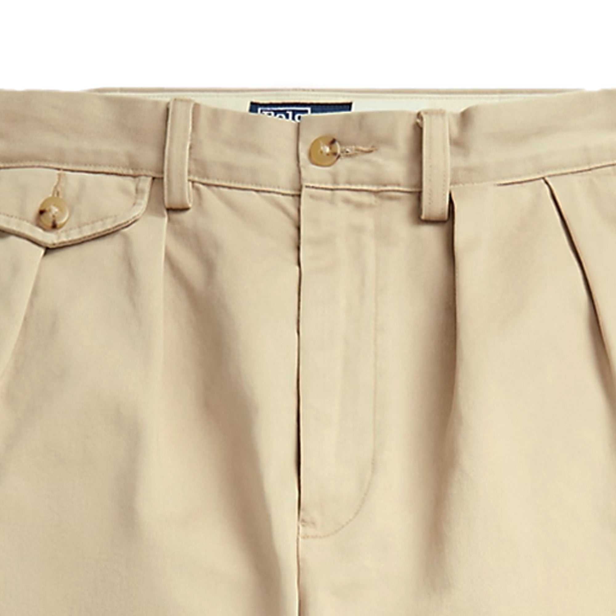 Polo Ralph Lauren Whitman Relaxed Fit Pleated Trousers - Khaki
