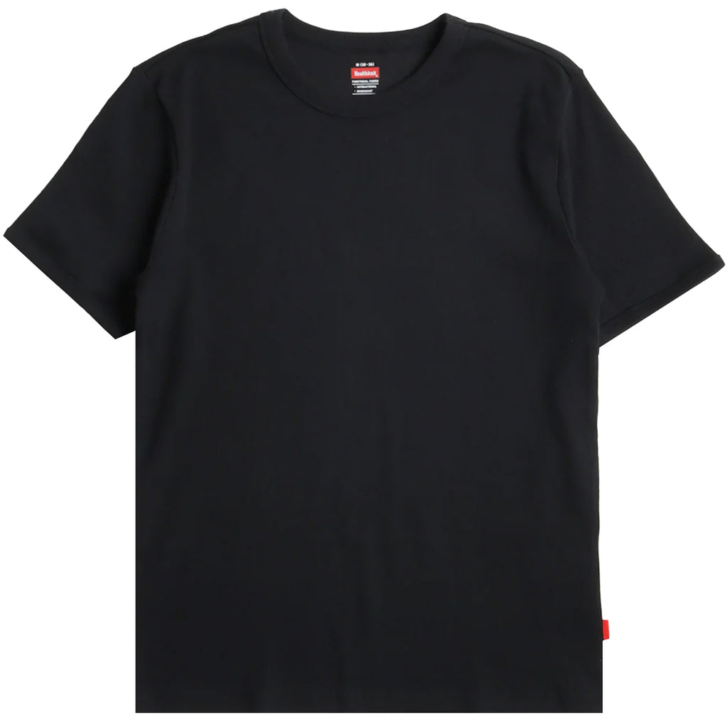 Healthknit Heavyweight Rib Crew T-Shirt - Black