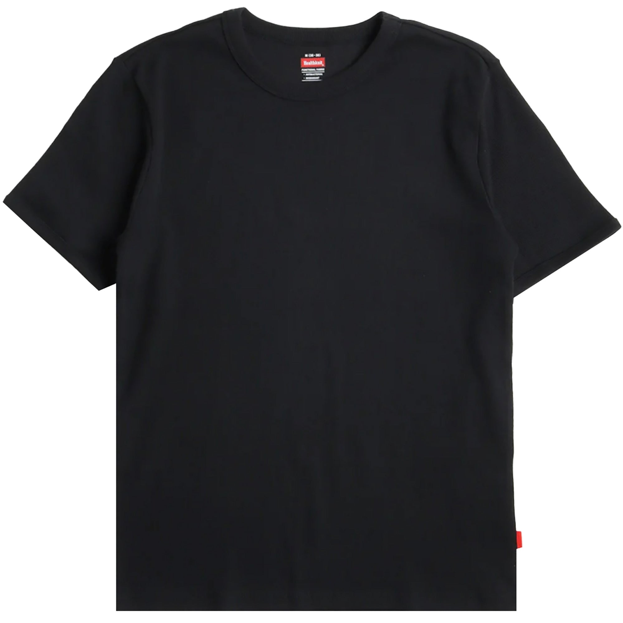 Healthknit Heavyweight Rib Crew T-Shirt - Black