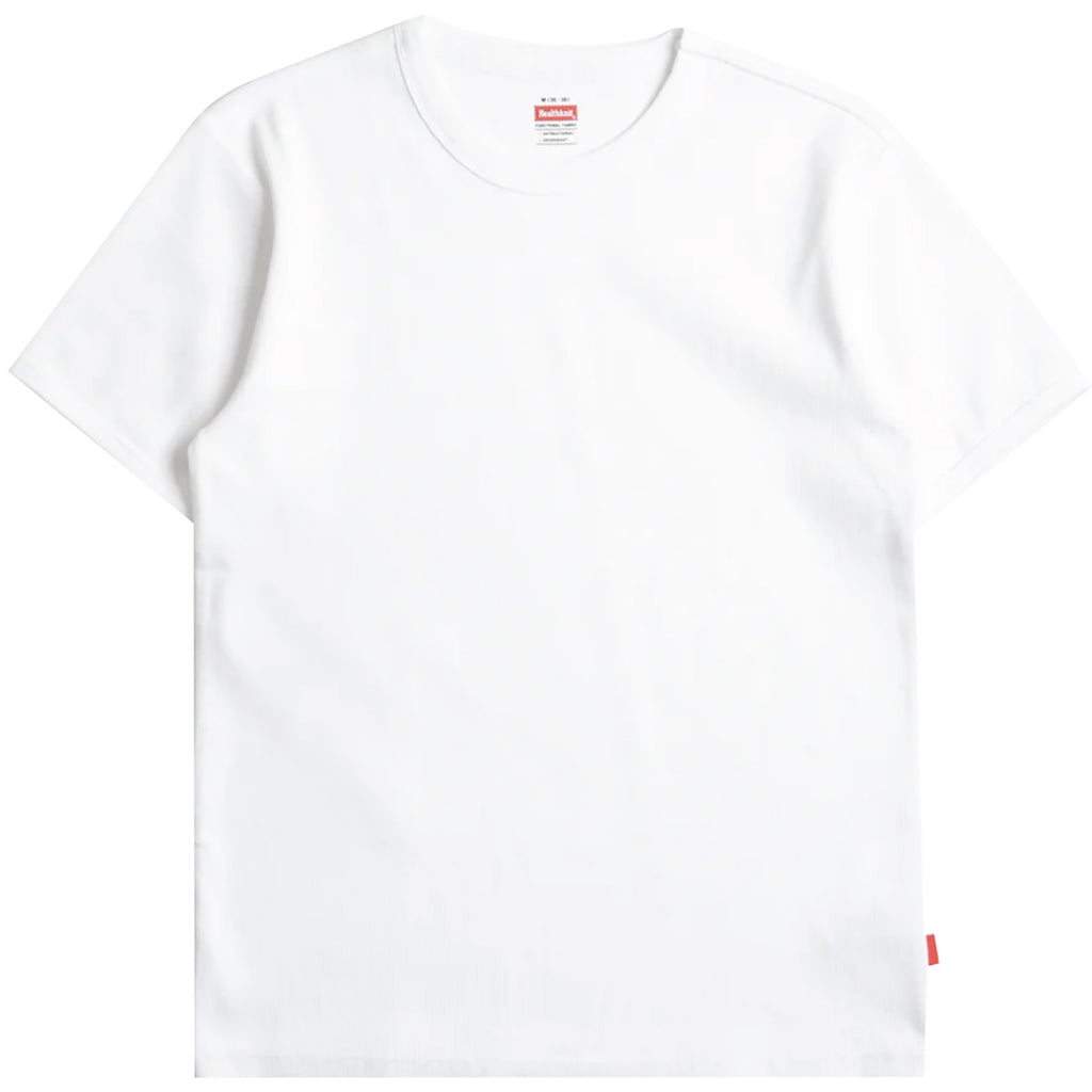Healthknit Heavyweight Rib Crew T-Shirt - White