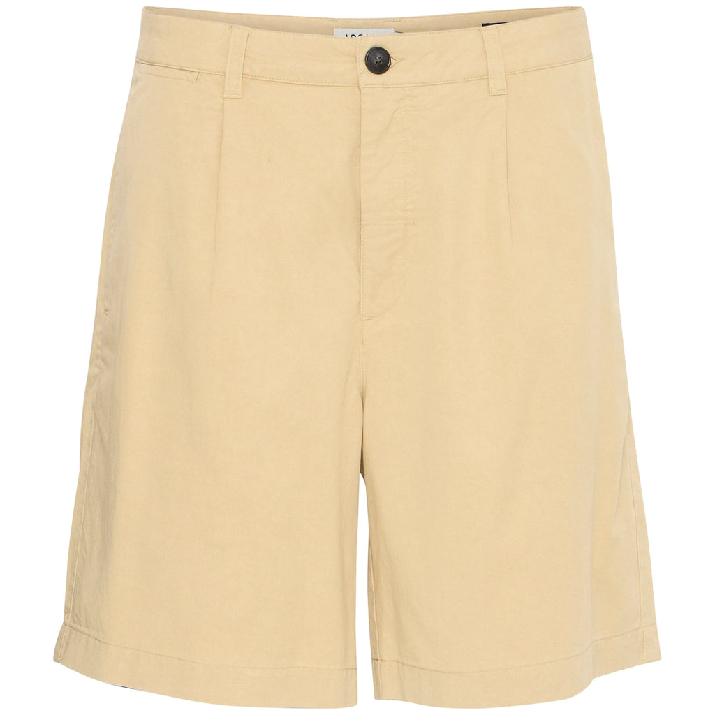 Solid Clothing Pleat Shorts - Beige
