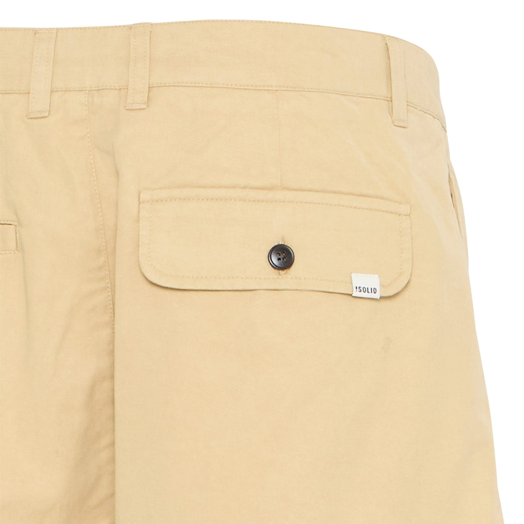 Solid Clothing Pleat Shorts - Beige