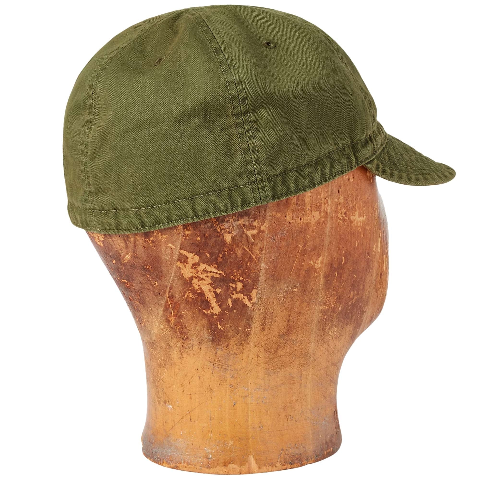 Herringbone Twill Service Cap - Khaki