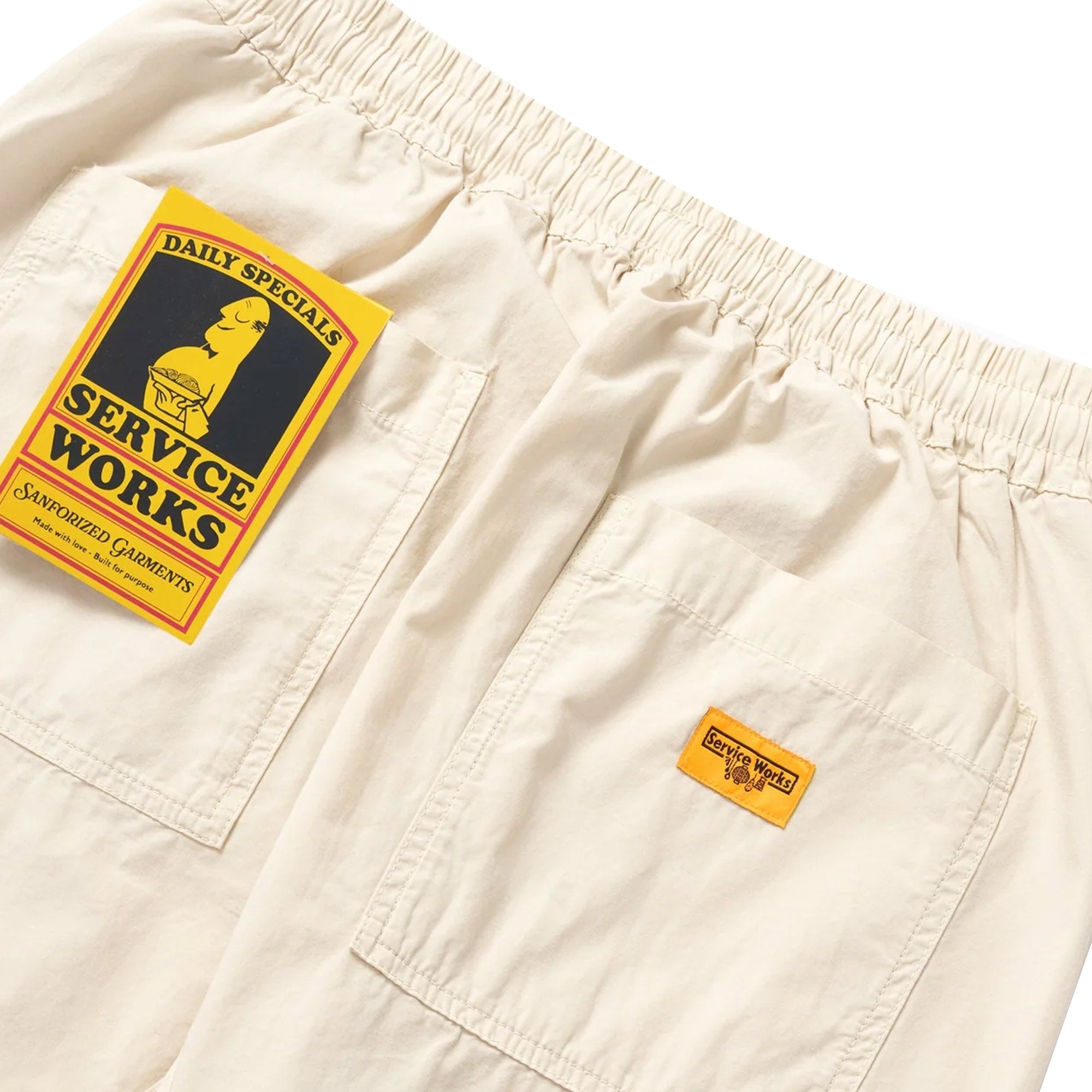Service Works Poplin Chef Pants - White Oak