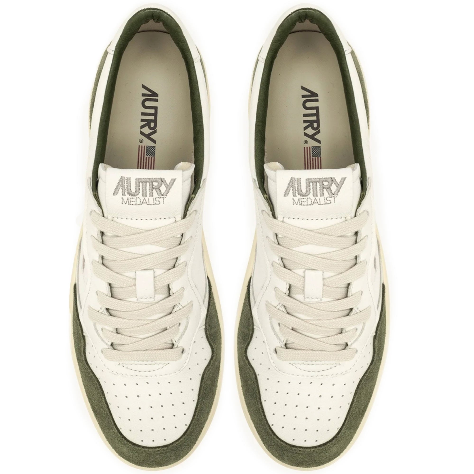 Medalist Low - White Bottle Green