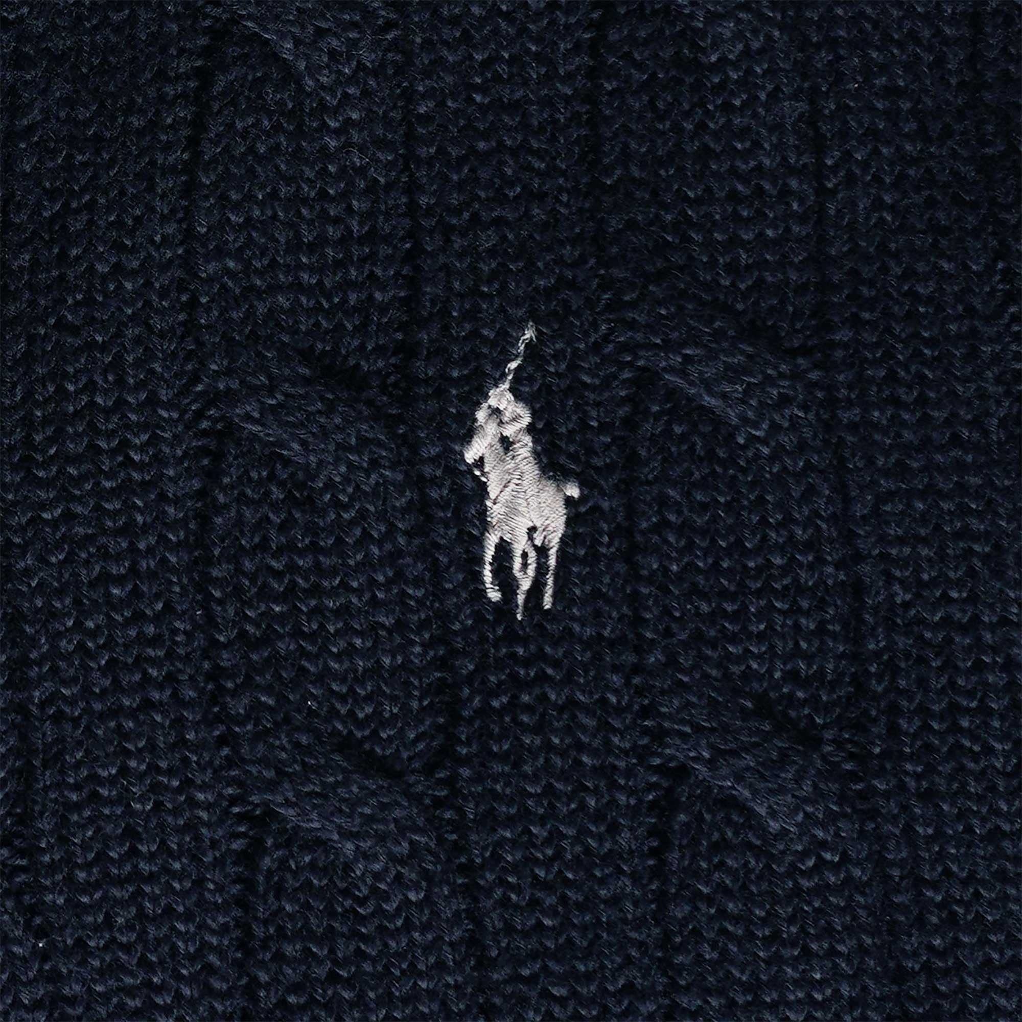Polo Ralph Lauren Cable-Knit Cotton Sleeveless Jumper - Grey Navy