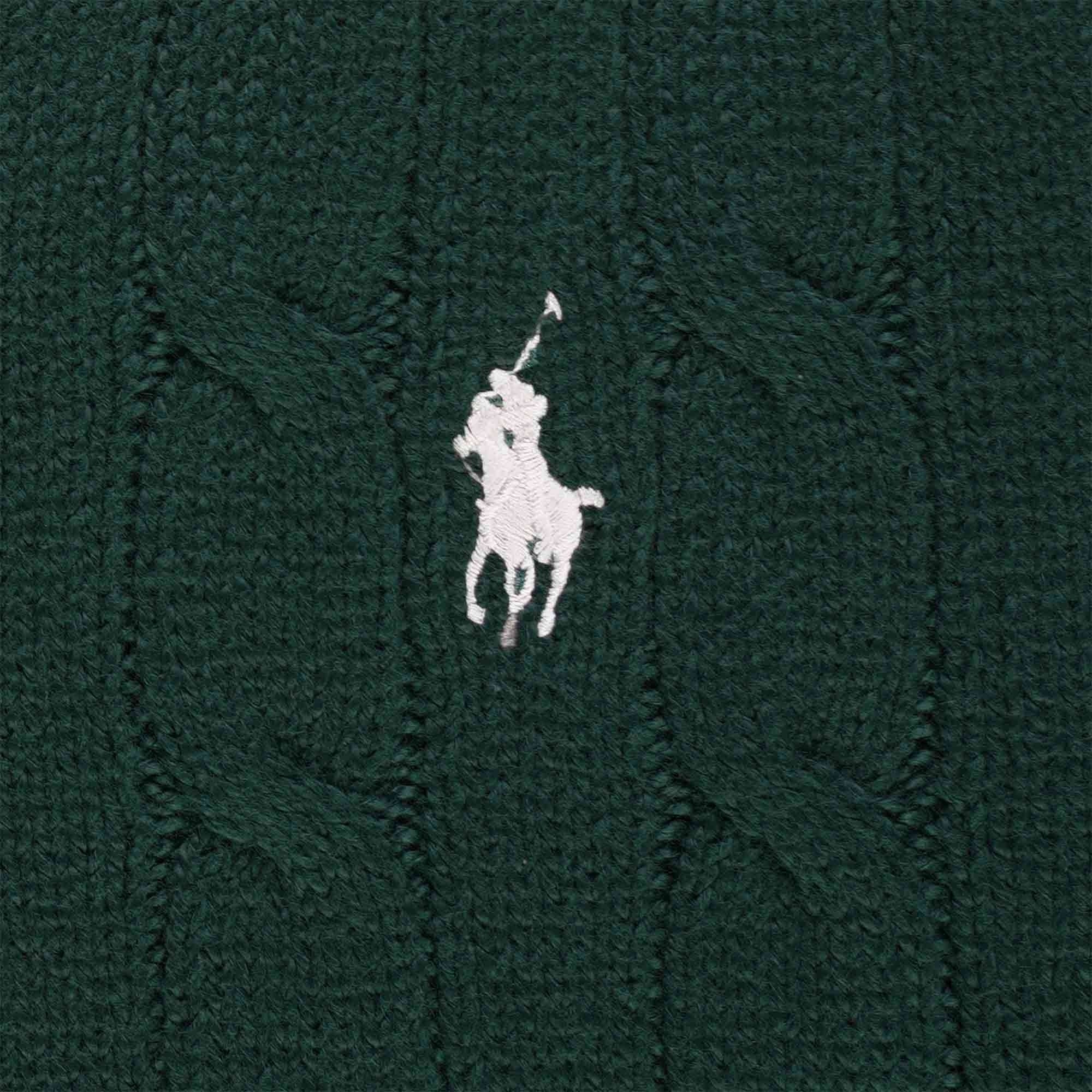 Polo Ralph Lauren Cable-Knit Cotton Sleeveless Jumper - College Green